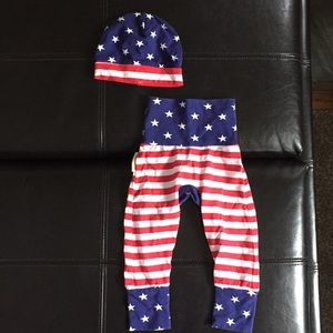 Stars and Stripes pants with matching hat
